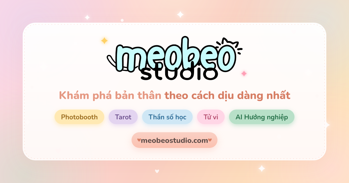 Meobeo Studio - Khám phá bản thân theo cách dịu dàng nhất - meobeostudio.com